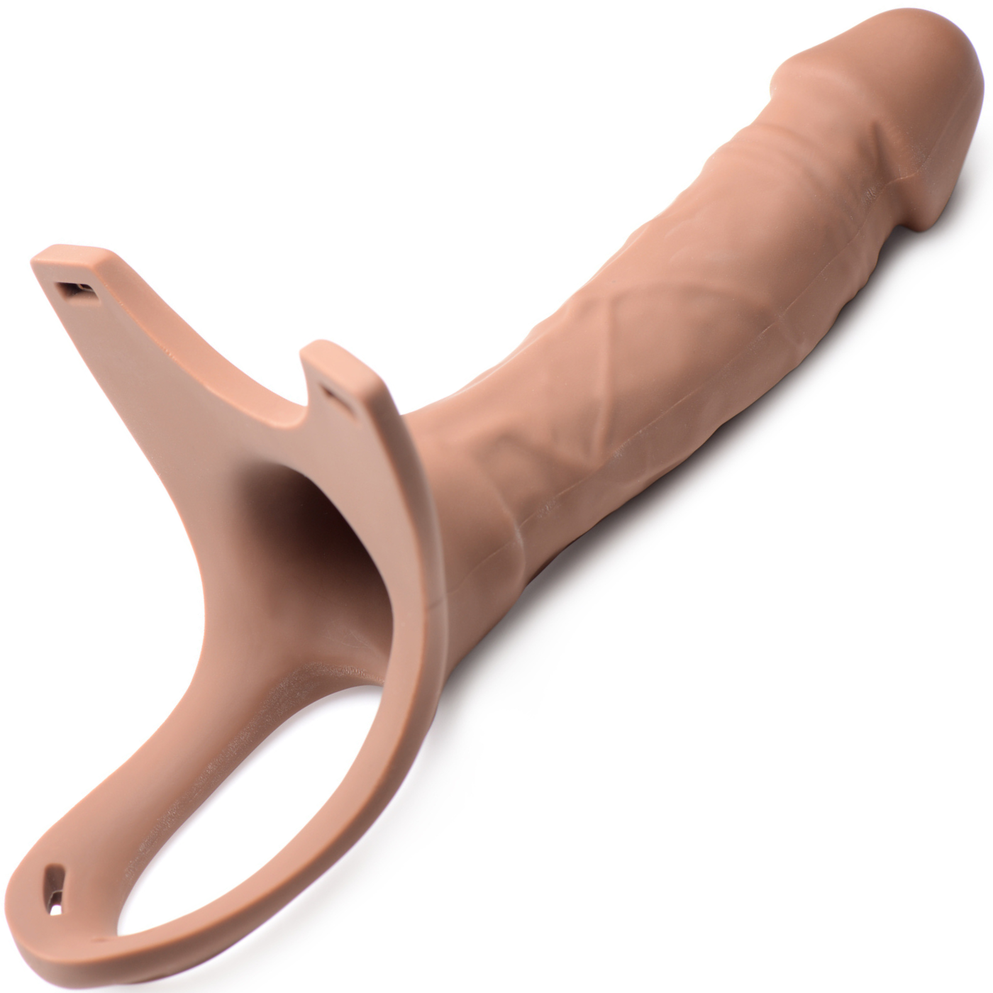 6 Inch Hollow Silicone Dildo Strap-On - With Cum Through Tip!