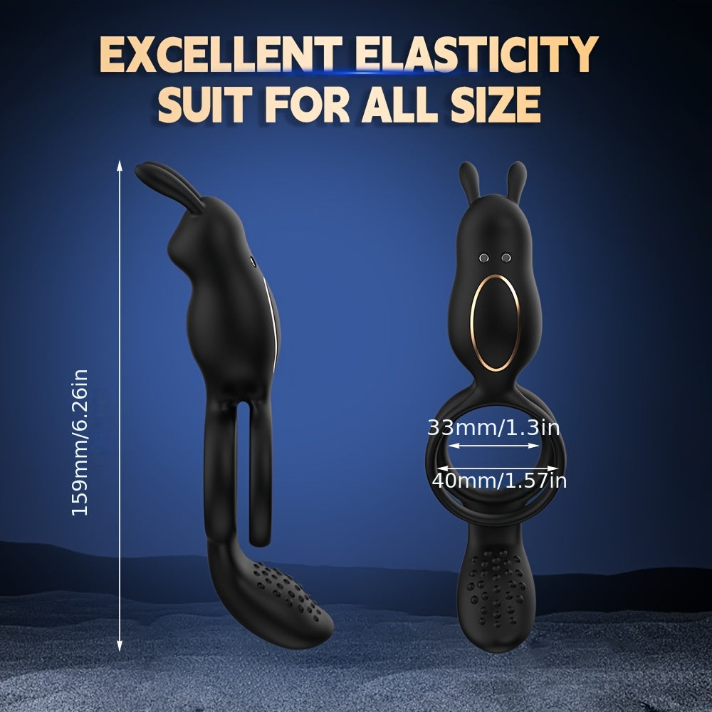3 In 1 Vibrating Rooster Ring with App-Controlled Dual Motor Prostate Massager